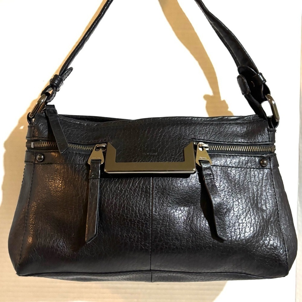 Black Leather Shoulder Bag